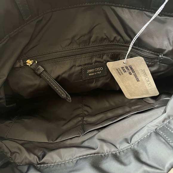 Jimmy Choo Candice Caulisse Nylon/Leather Bag- New - Picture 7 of 15